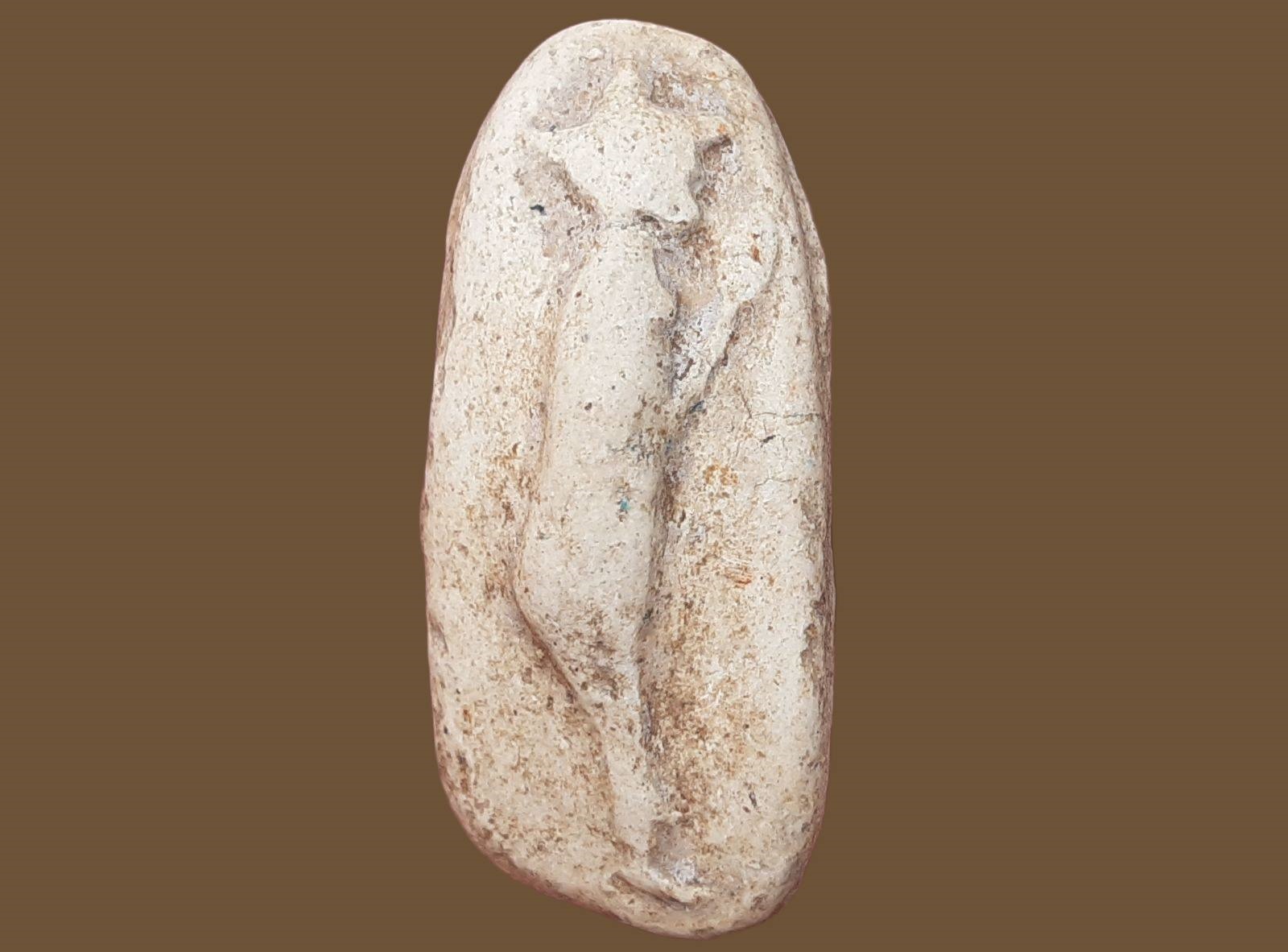 พระกรุ วัดพลับ (ราชสิทธาราม) พิมพ์วันทาเสมา (ยืนถือดอกบัว)