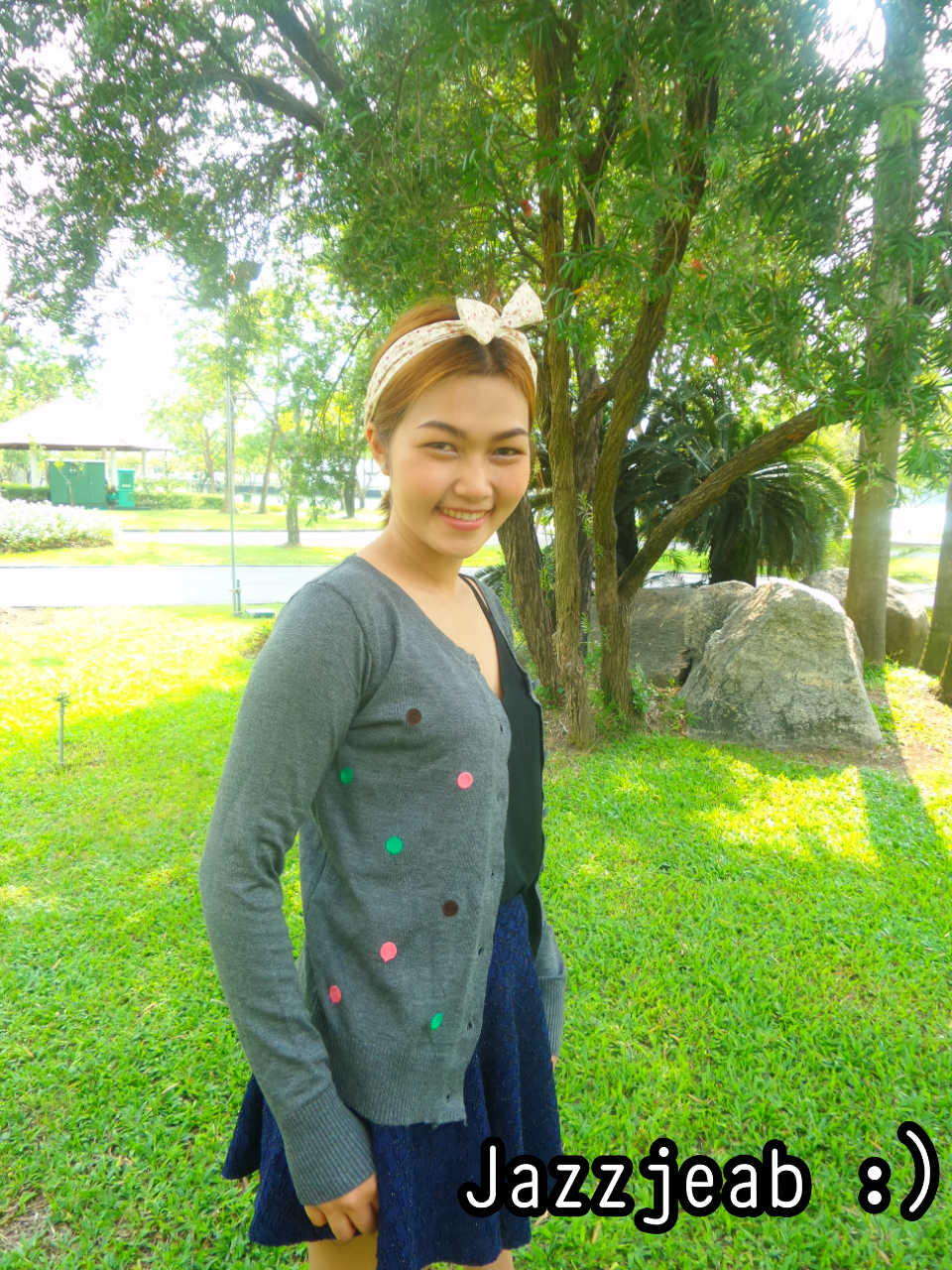 เสื้อคลุม เชอรี่ สีเทาเข้ม