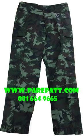 ชุดพรางดิจตอลทหารบกแบบกระเป๋าเจาะ