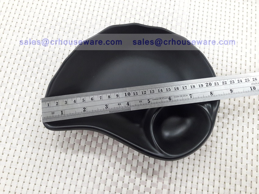 จานสแน็ก พร้อมช่องน้ำจิ้ม 017-PX-H161985