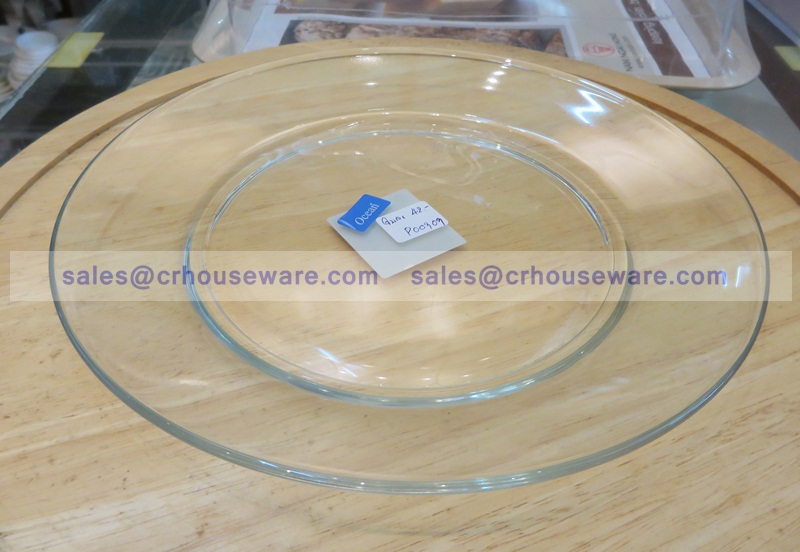 Shallow Plate 9" 013-P00303 จานแก้ว