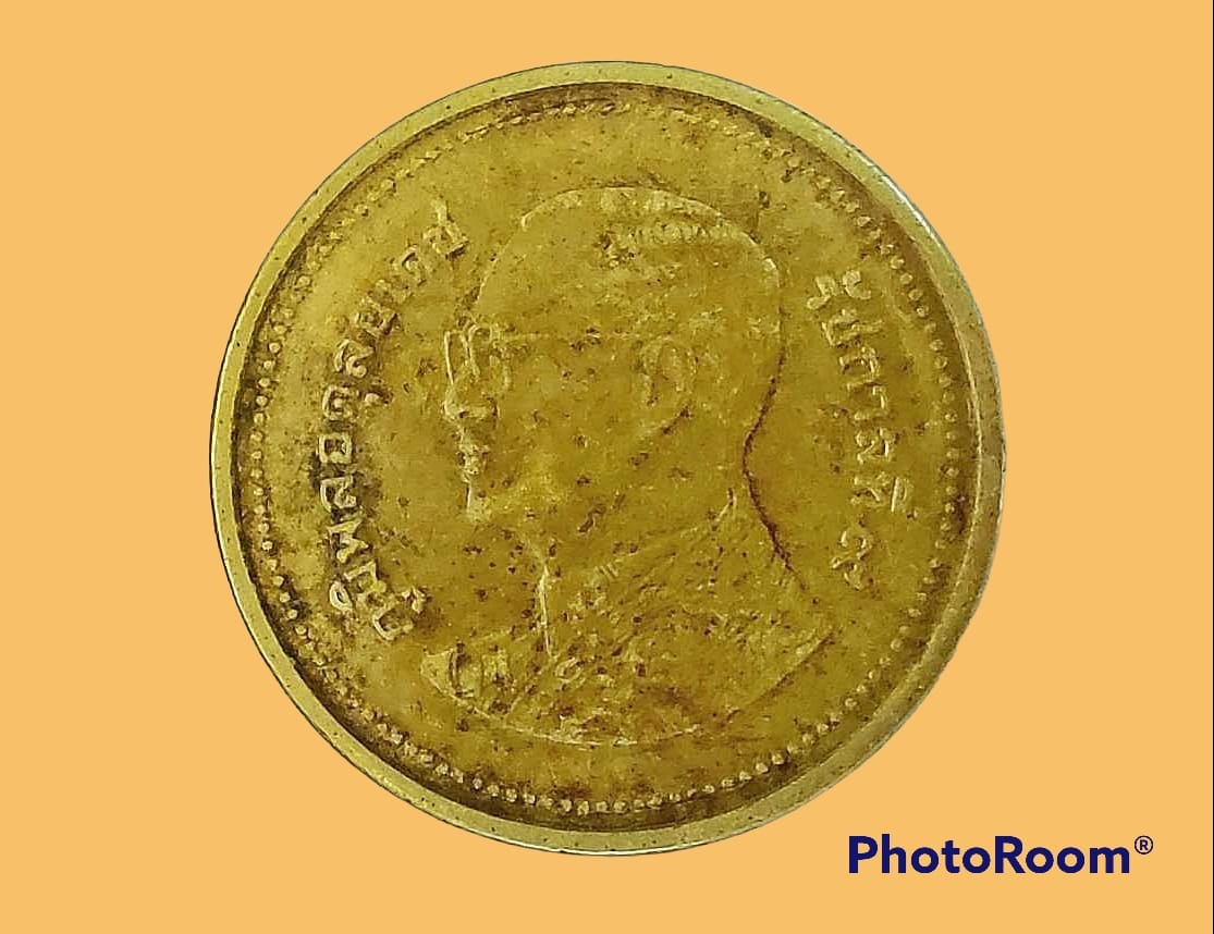 เหรียญ เงินหมุนเวียน รัชกาลที่ 9 1 Baht RAMA 9 2010 อันดับ 5