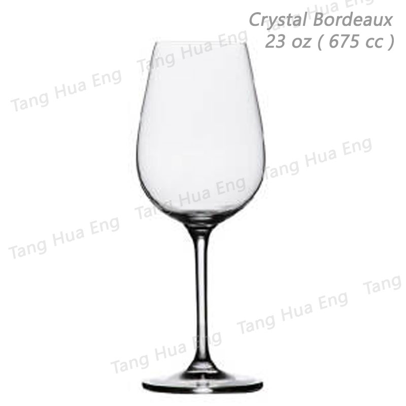 ( 6 ใบ ) แก้วไวน์คริสตัล Ripple Crystal Bordeaux 675 ml #RJ007BO23