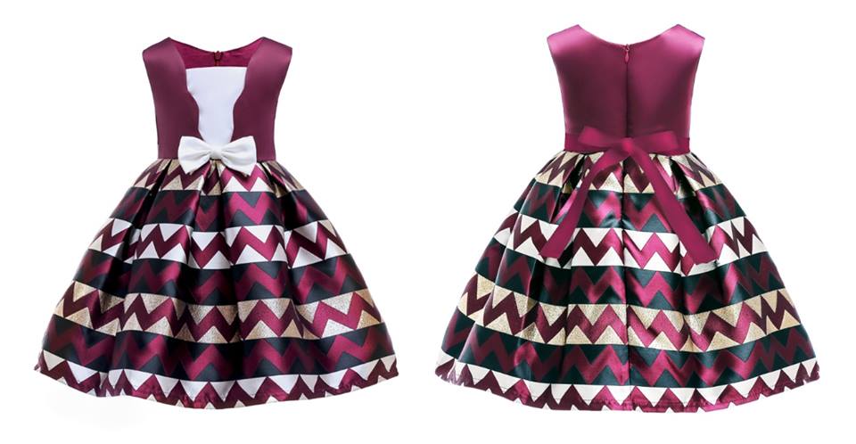 ชุดเด็ก ชุดออกงานเด็ก ชุดราตรี ลายริ้ว