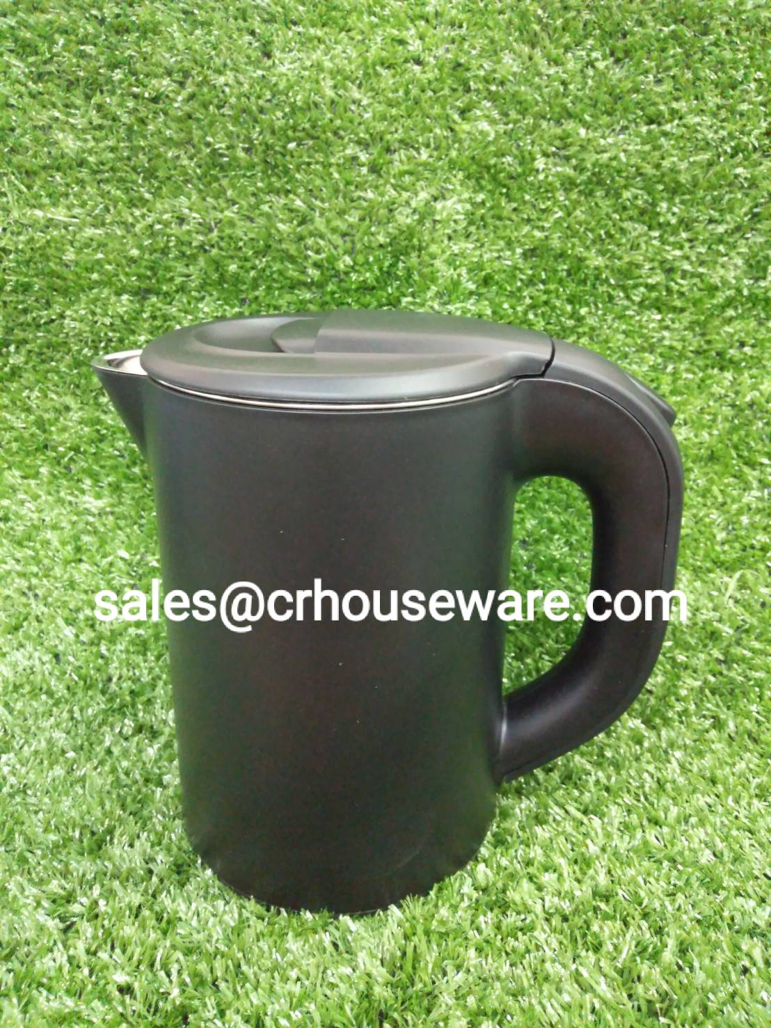 กระติกน้ำร้อนไฟฟ้า รหัส 005-EKD080L-B Double wall electric kettle 0.8 ltr., black