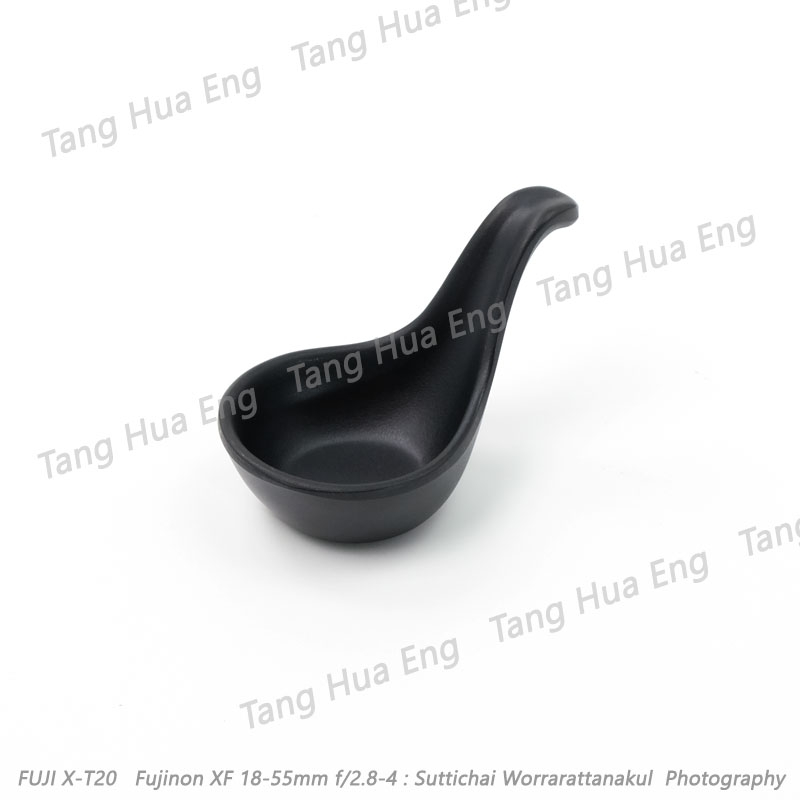 ถ้วยน้ำจิ้ม 2.5 นิ้ว ( ช้อน ) เมลามีน สีดำ D36146 Jade-line
