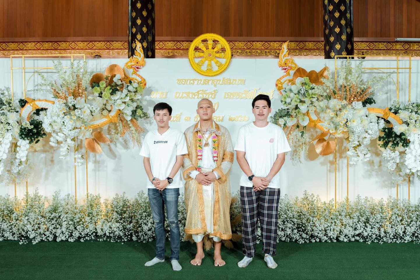 แบคดรอปงานอุปสมบท ขนาด6เมตร
