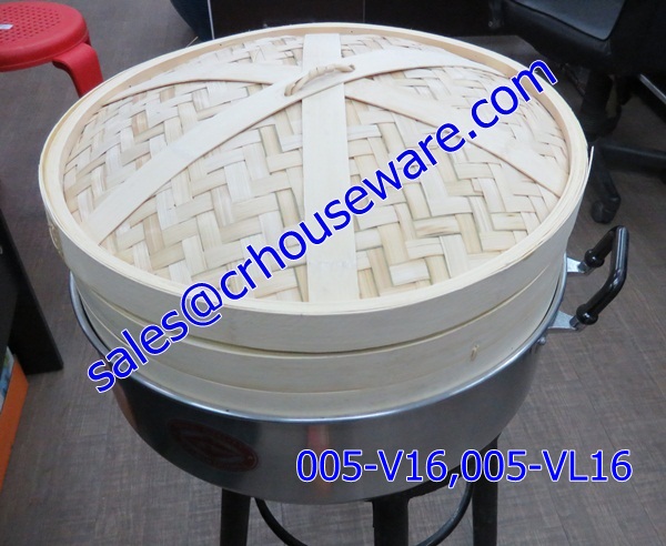 เข่งติ่มซำ ขนาดใหญ่ 16 นิ้ว นำเข้า 005-V16