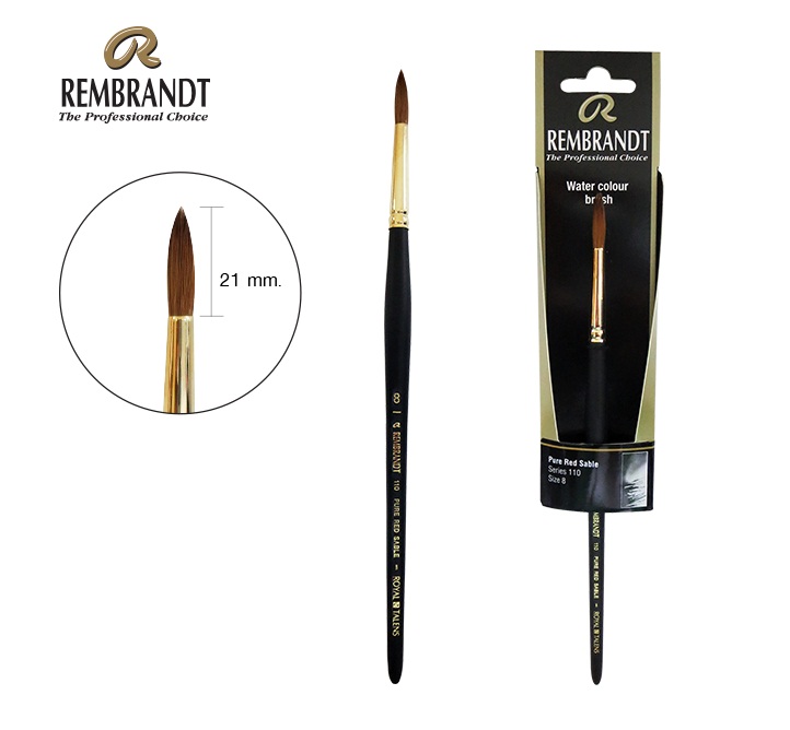 พู่กัน Rembrandt Red Sable Series:110