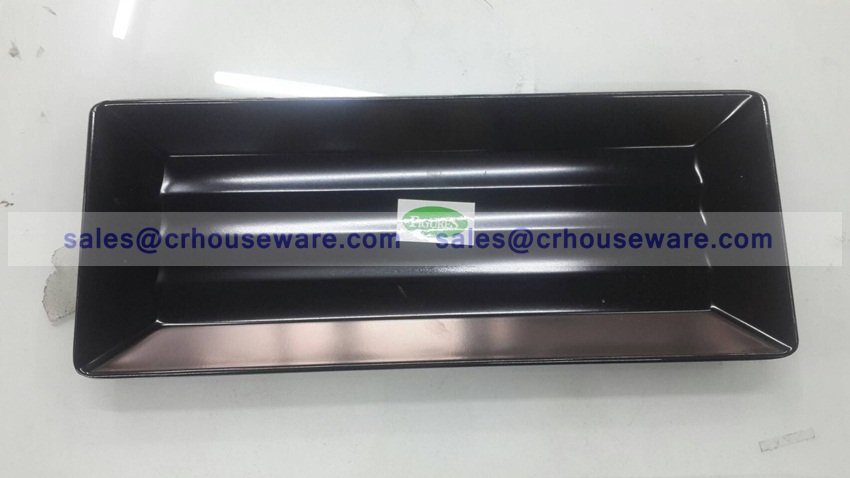 จานซูชิทรงสี่เหลี่ยม 4*10 นิ้ว 017-P838-10,จานสี่เหลี่ยมผืนผ้าใหญ่ 10 นิ้ว