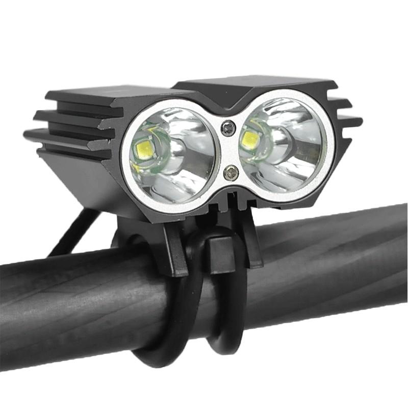ไฟฉาย LED ติดจักรยาน Skyray SolarStorm 5000 Lm 2 x CREE XM-L U2 LED