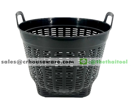 เข่งพลาสติก เบอร์ 6 สีดำ รหัสสินค้า 009-B-ONE-706, เข่งปลูกต้นไม้,เข่งเพาะเห็ดเล็ก ,Wood_Store