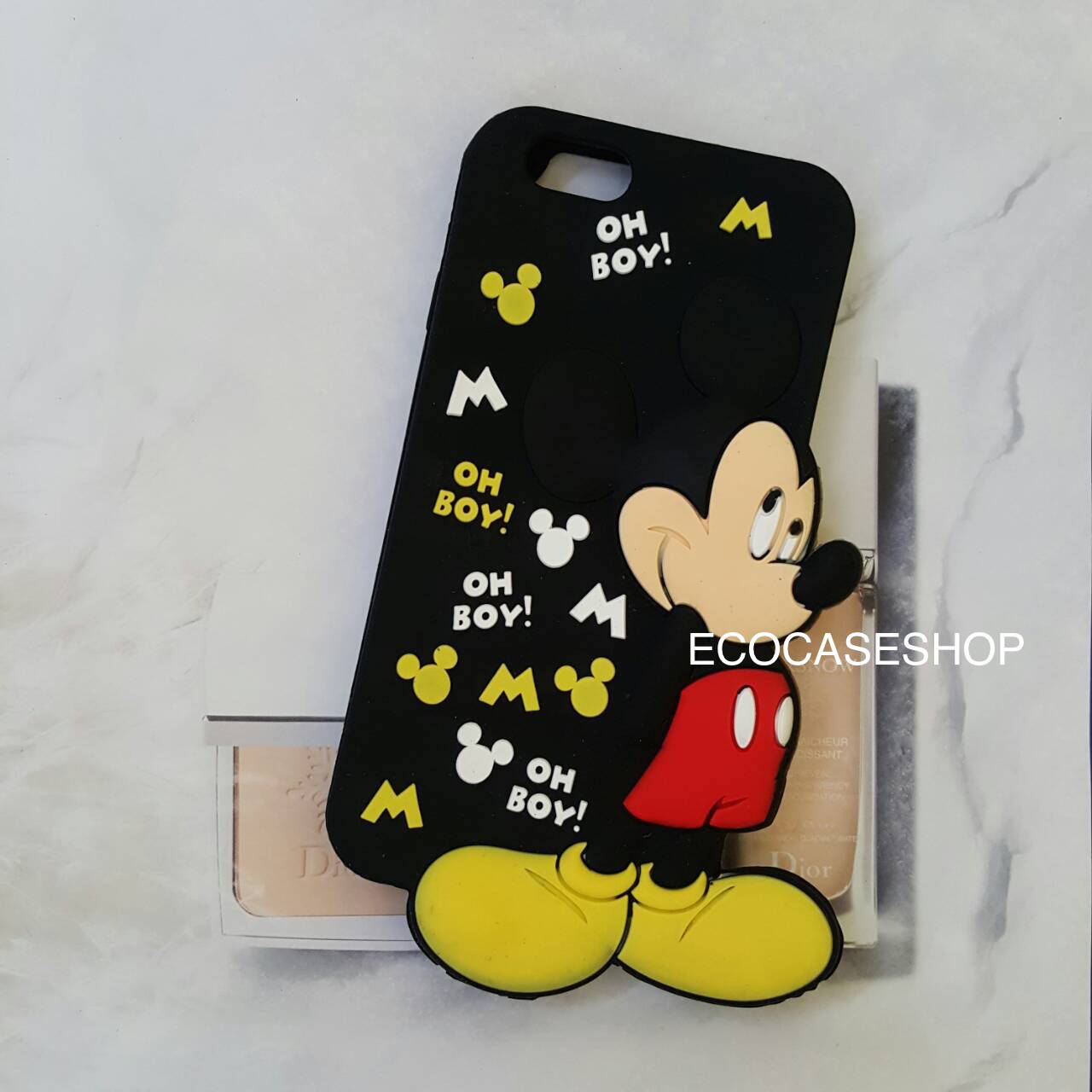 iPhone6/6s เคสยางซิลิโคนmickey สีดำ