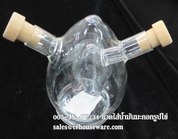 ขวดใส่น้ำมันมะกอก เวนิก้า รูปทรงพีระมิด 005-JS-OV201