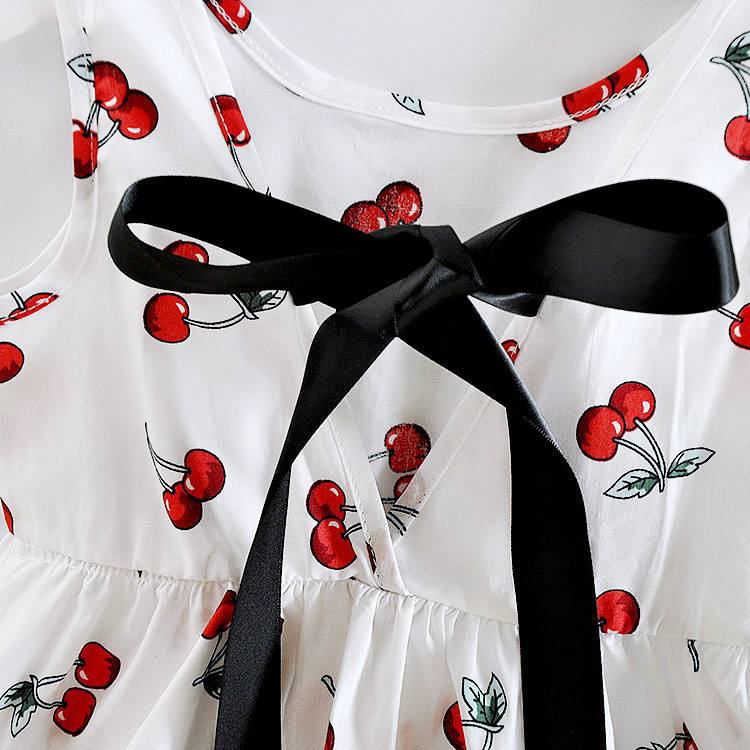 พร้อมส่ง ชุดเด็ก ชุดเดรส ลายดอก ชุดเดินชายหาด