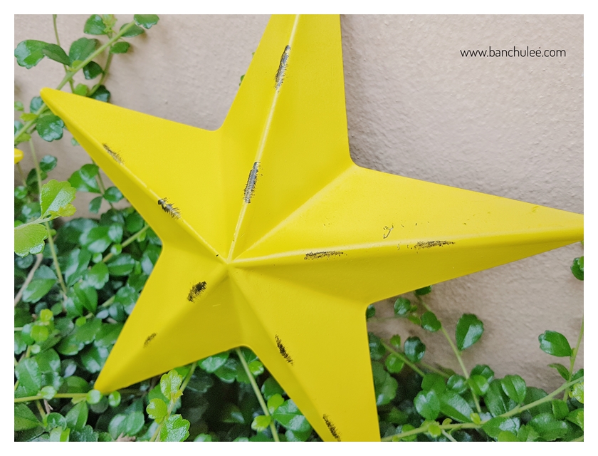 Metal Stars Wall Decor ดาวสีเหลือง ตกแต่งผนัง งานโลหะ