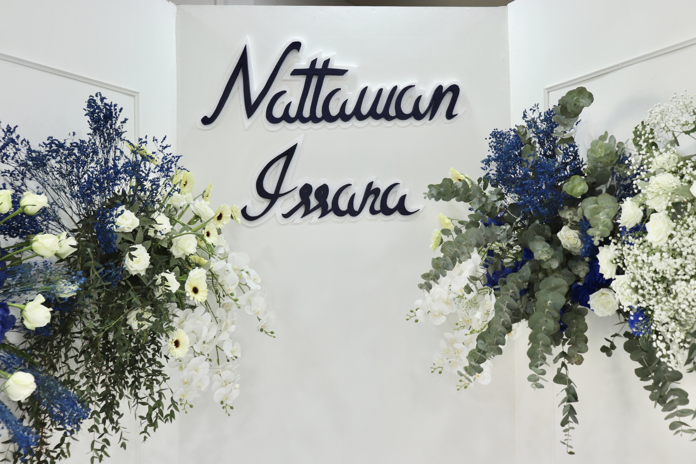 Backdrop งานมงคลสมรส ขนาด5เมตร