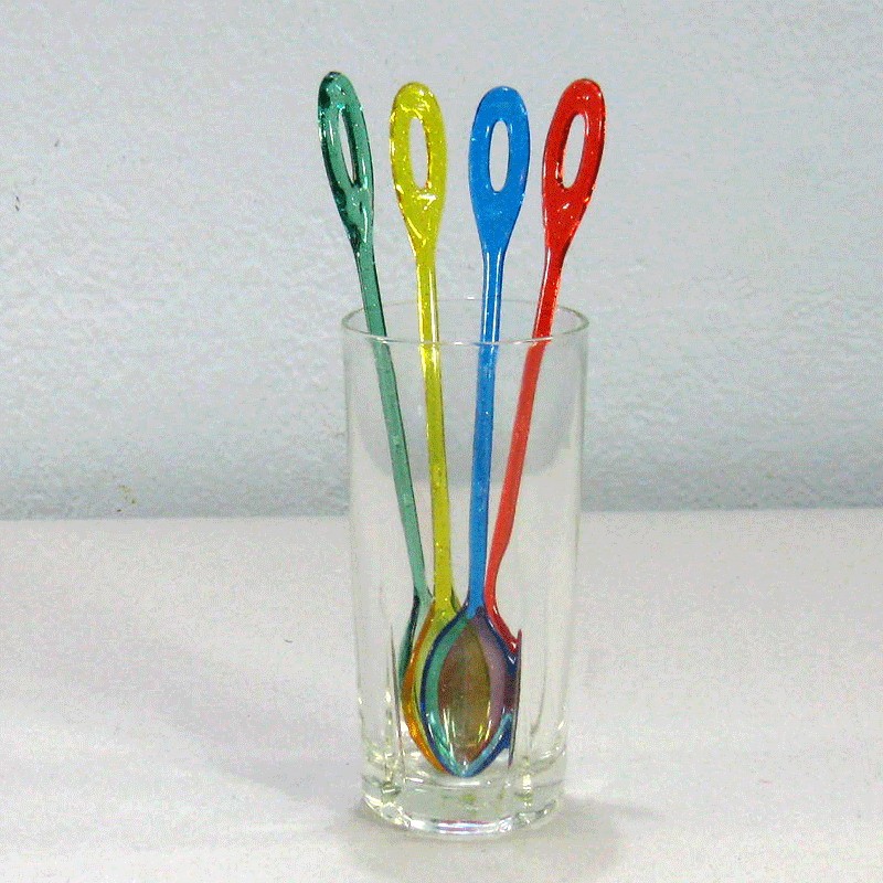 ช้อนคนน้ำปั่นสีใส PT ( 1x12 ) #700