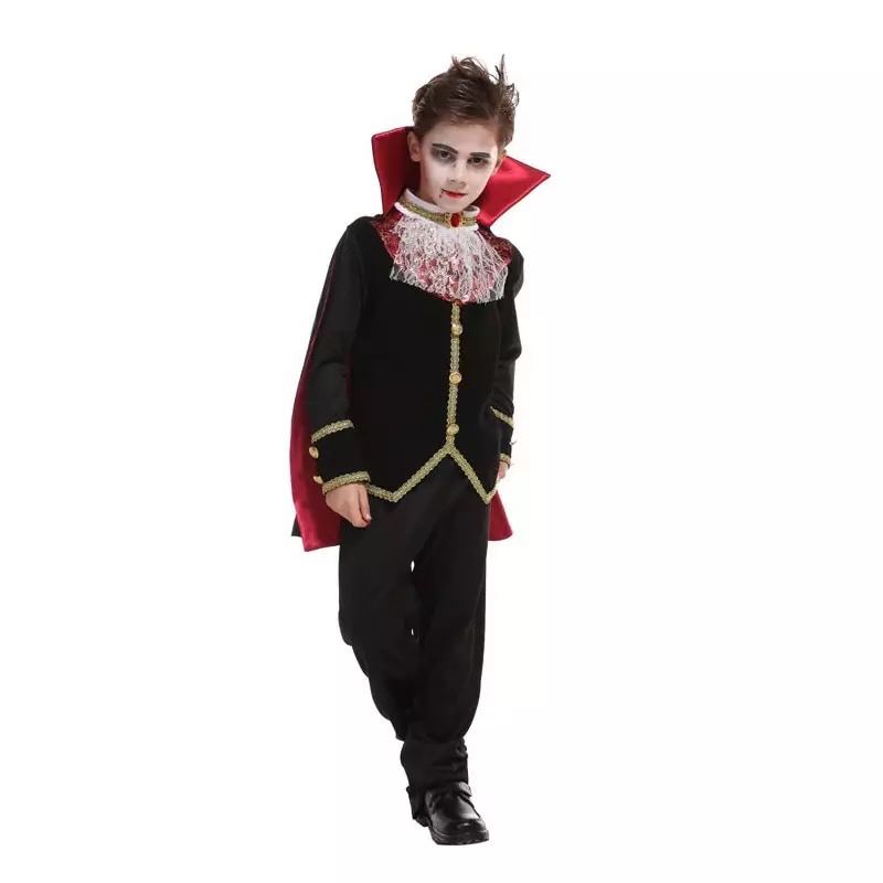 friendly4kid ชุดฮาโลวีน haloween ชาย แวมไพร์ แดรกคูล่า พร้อมผ้าคลุม