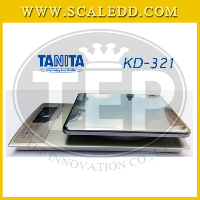 เครื่องชั่งTANITA เครื่องชั่งดิจิตอล3000กรัม ตาชั่ง3000กรัม ความละเอียด1g เครื่องชั่งดิจิตอล3000g/1g แท่น14.5x14.5cm. ยี่ห้อ TANITA รุ่น KD-321