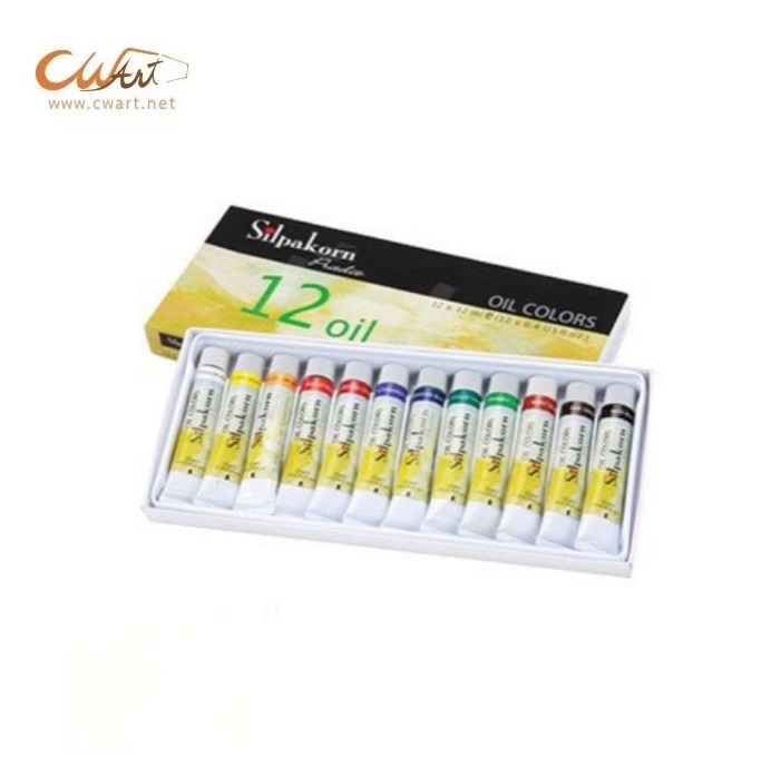 Silpakorn Pradit Oil Colour 12ml Set of 12