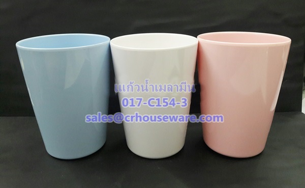 แก้วน้ำเมลามีน ทรงซ้อนได้ Code : 017-C154-3,Melamine glass can be stacked
