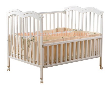 เตียงนอนไม้สำหรับเด็กแฝด White Premium TP21059 (WD11)