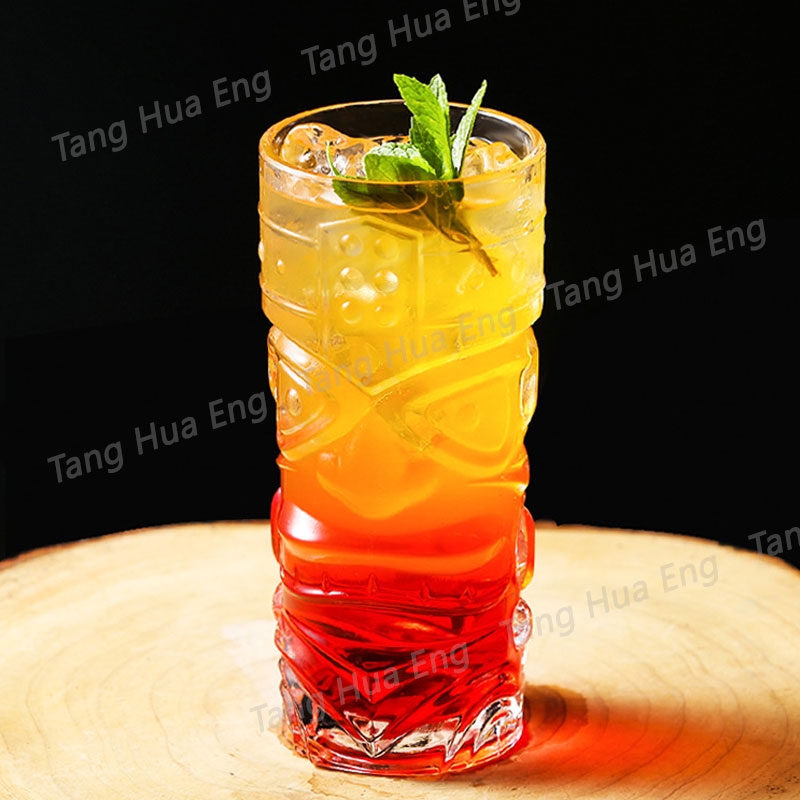 ( 1 ใบ ) แก้วใส Kaupe TIKI Glass ขนาด 400 มล. TIKI0052