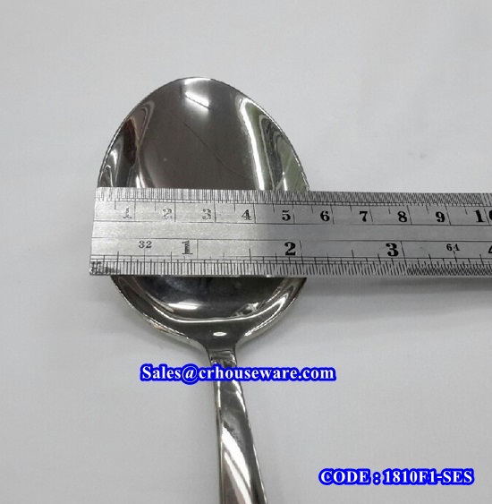 ช้อนเสริฟสแตนเลส ลายF1