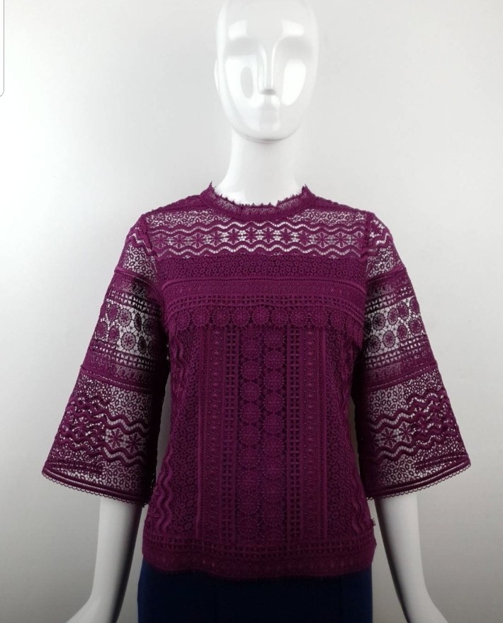 เสื้อลูกไม้ ลูกไม้ที่ถักทออย่าปราณีต ลายเสื้อลูกไม้ที่สวยงาม ทรงสวยสาวๆใส่ได้แบรนด์พิ้งบูติค