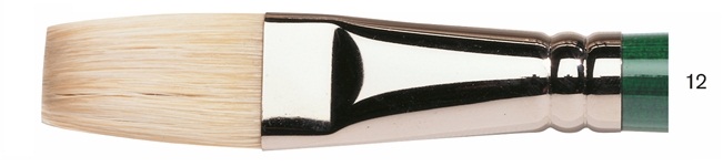 พู่กันสีน้ำมันขนหมู Winsor & Newton Winton แบน ขนยาว(Flat)