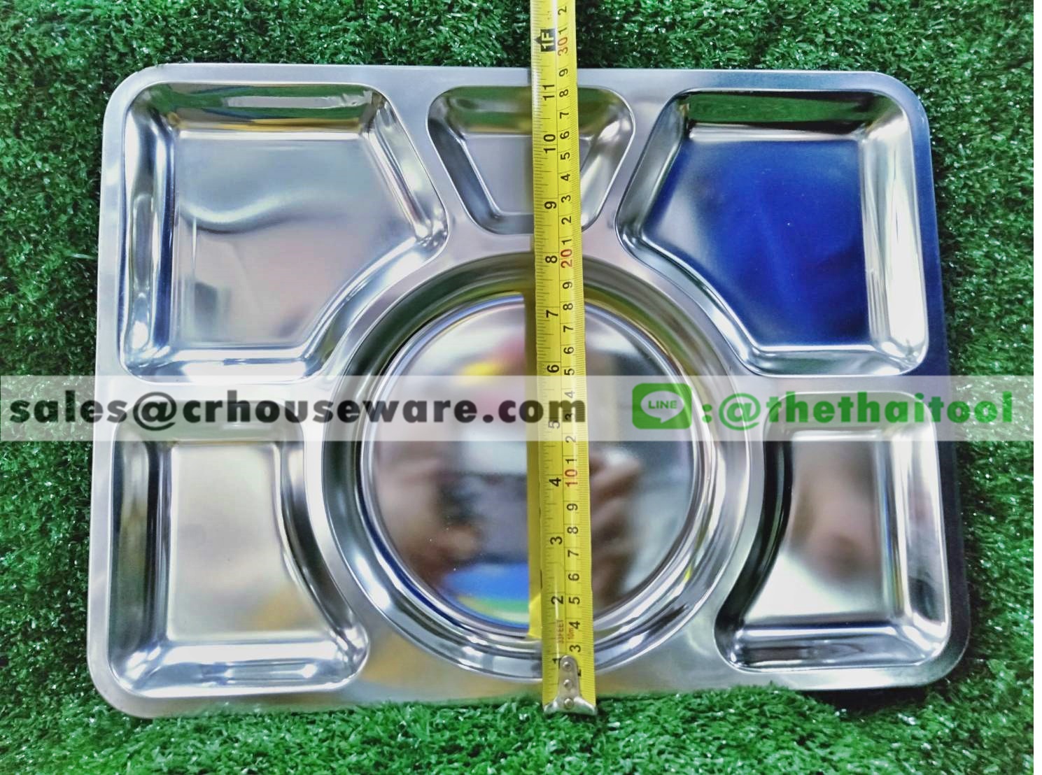 ถาดหลุมเหลี่ยม 6ช่อง รหัสสินค้า STK-3040