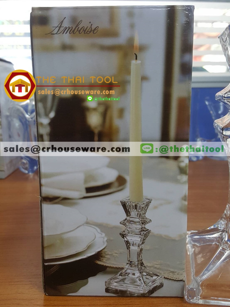 เชิงเทียนแก้ว รหัส : 005-J992 Glass candlestick Code : 005-J992