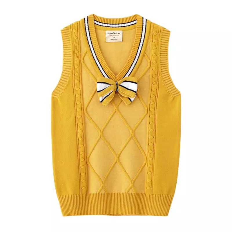 เสื้อกันหนาว เสื้อกั๊กเด็ก ไหมพรมริ้ว