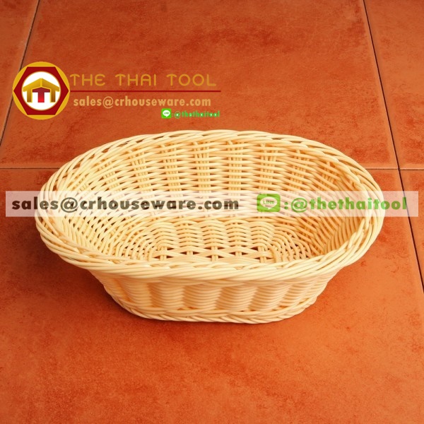 ตะกร้าหวายเทียม แบบวงรี 005-TWPBB-22