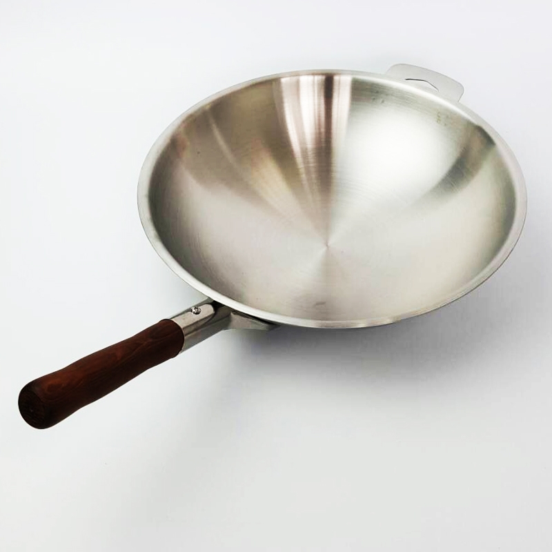 ZEBRA กระทะจีน Vitalux 3 ชั้น ด้ามไม้สัก 34 ซม. 176392