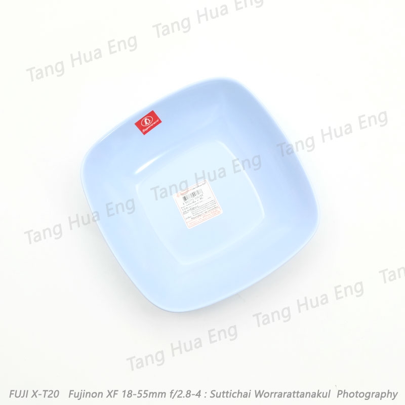 ชามเหลี่ยมซุปเปอร์แวร์ 6นิ้วB447-6 ( สีครีมขาว )/สีฟ้า