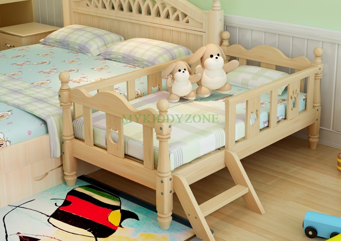 เตียงนอนไม้ เตียงเดี่ยวสำหรับเด็ก KIDDY WAVE สีเบจ TP21005(WDK6)