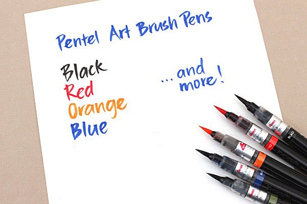 ปากกาพู่กัน Pentel Art Color