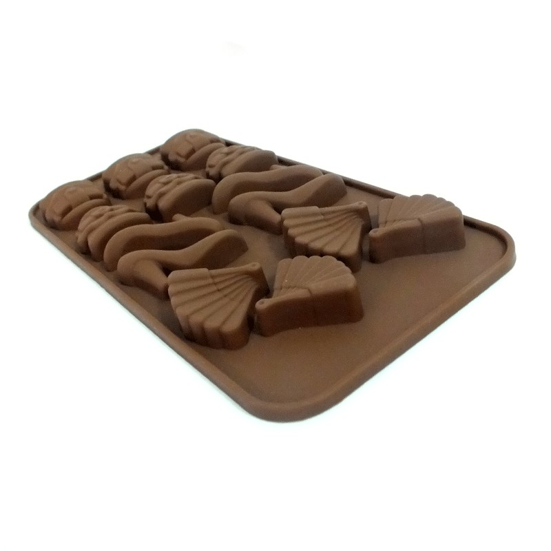 พิมพ์ซิลิโคน รูปรองเท้า/พัด/กระเป๋า Silicone mold