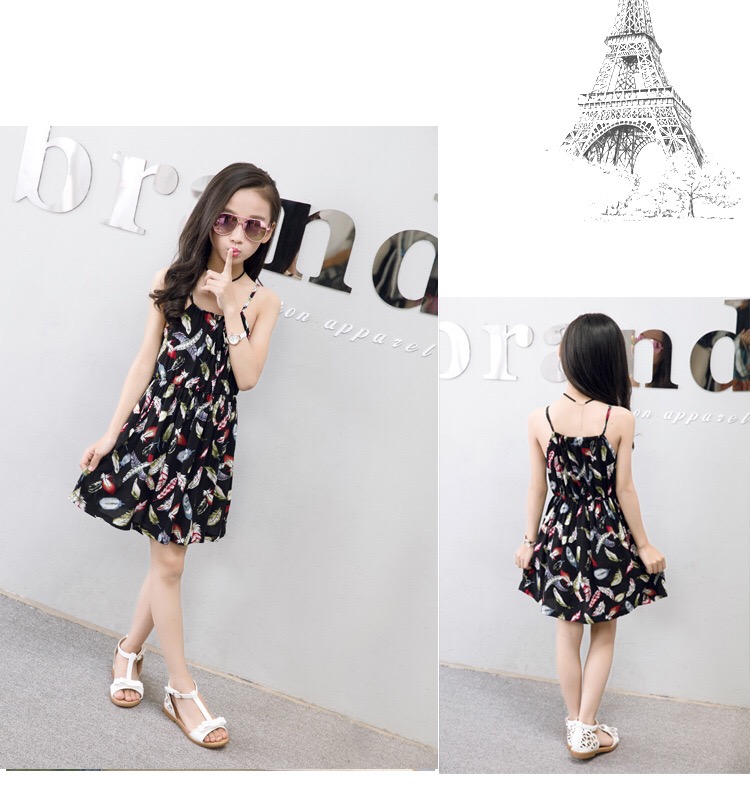 เดรสสายเดี่ยว ผ้าชีฟอง