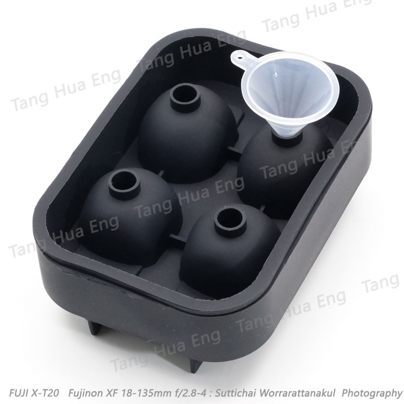 ทำน้ำแข็งซิลิโคน หัวกระโหลก 4 ซม. แบบ 4 ชิ้น