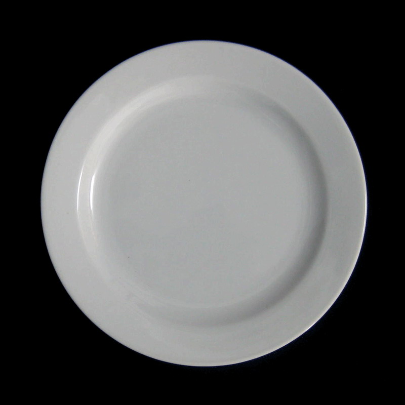 จานตื้นขอบหนา 16 ซม. ( 6 นิ้ว ) #0924 ยี่ห้อ Royal porcelain (รอยัล พอร์ซเลน )