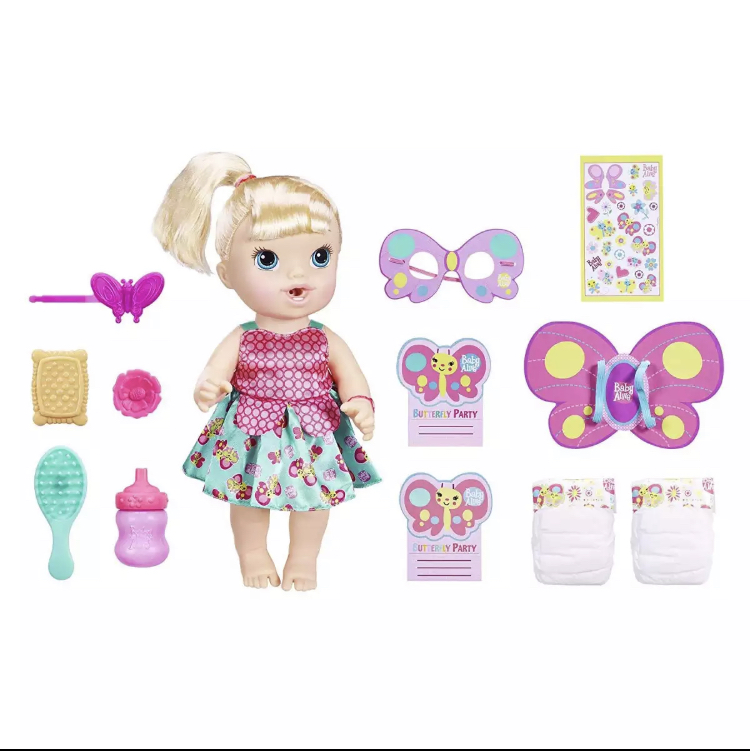 Baby Alive Butterfly Party Doll Blonde