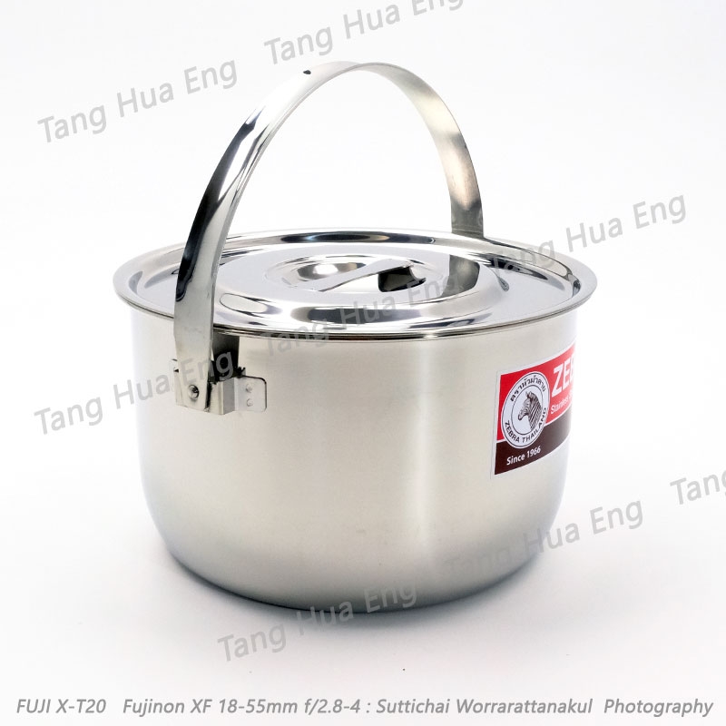 Zebra ชุดหม้อแขก Happy 20,22 ซม. มีหูหิ้ว ตราหัวม้าลาย