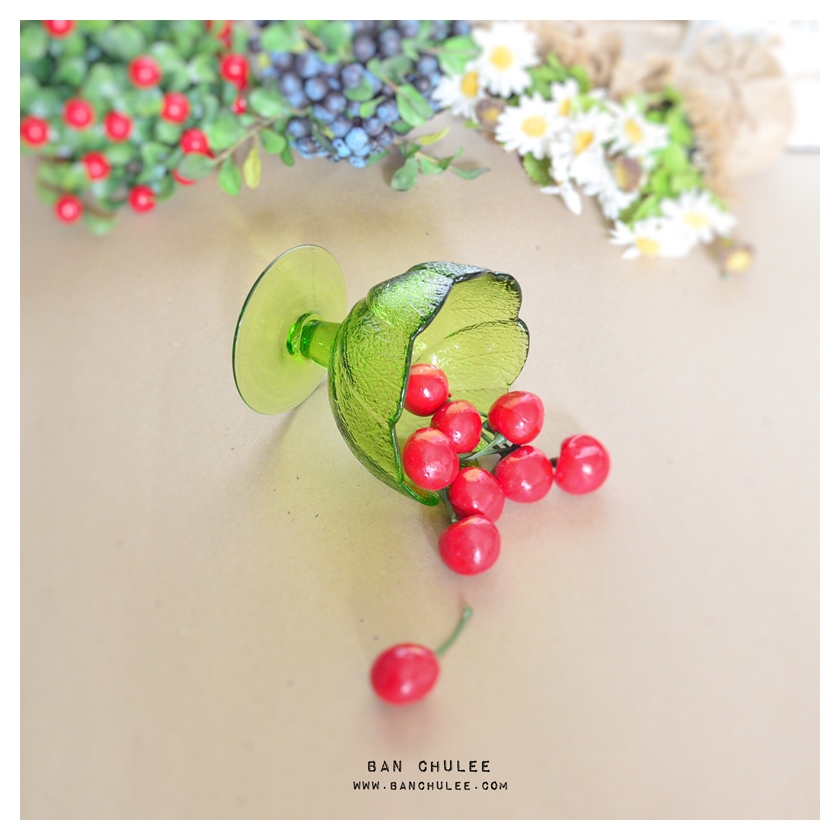 Ice Cream Glass Cup - Green