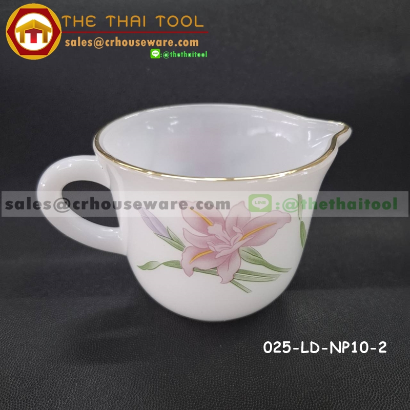 โถนมเนื้อมุก ลายโนเบิ้ลพิ้ง 025-LD-NP10-2 Noble Pink Dinner
