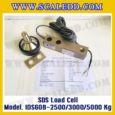 โหลดเซลล์ Shear beam floor scale IDS608 ขนาดใหญ่ พร้อมขา สำหรับรองรับน้ำหนักเครื่องชั่ง พิกัด 2500 , 3000 , 5000 Kg โหลดเซลล์ ยี่ห้อ SDS รุ่น IDS608