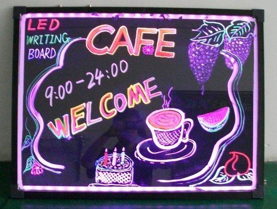 ป้ายโฆษณา กระดานไฟ LED เขียนได้ ลบได้ ขนาด 40x60