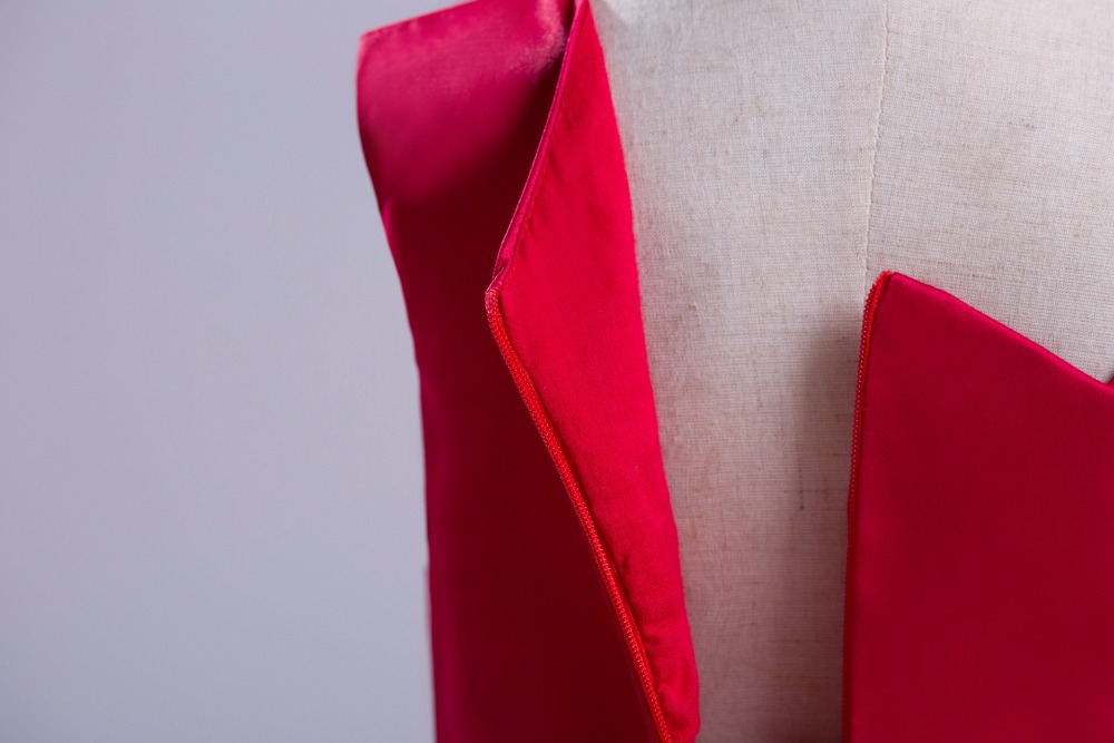 ชุดเด็ก :ชุดออกงาน เดรสเปิดไหล่ สีแดง